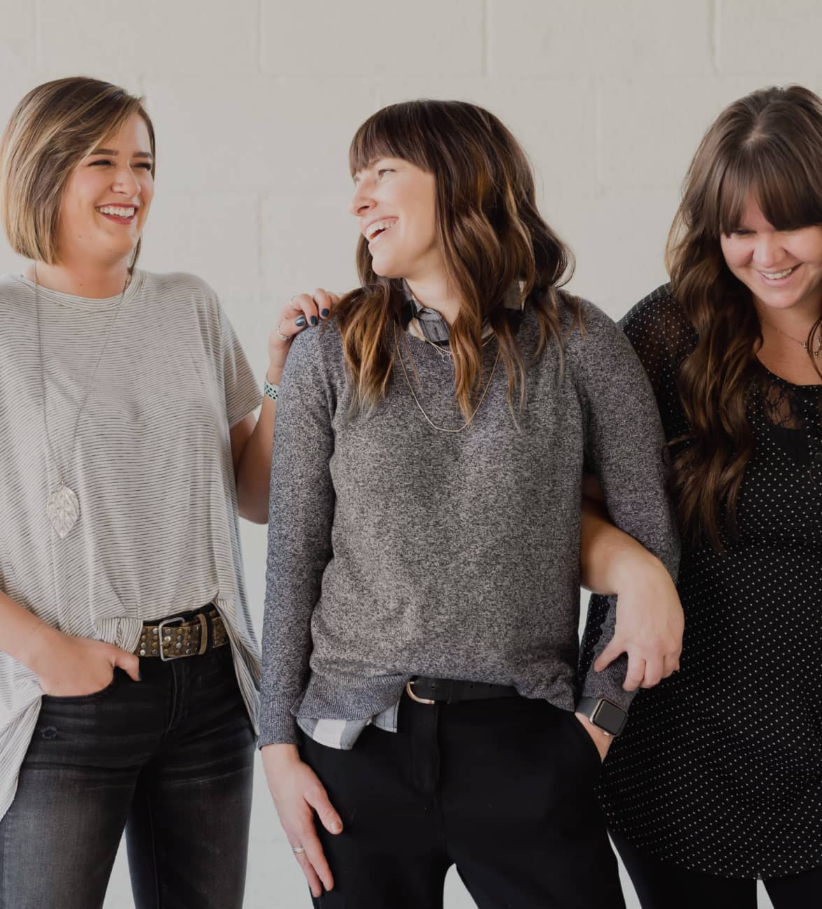 Three Women Happy And Laugh - Hair X Webflow Template